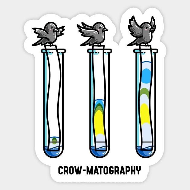 Chromatography Chemistry Pun Sticker by freeves